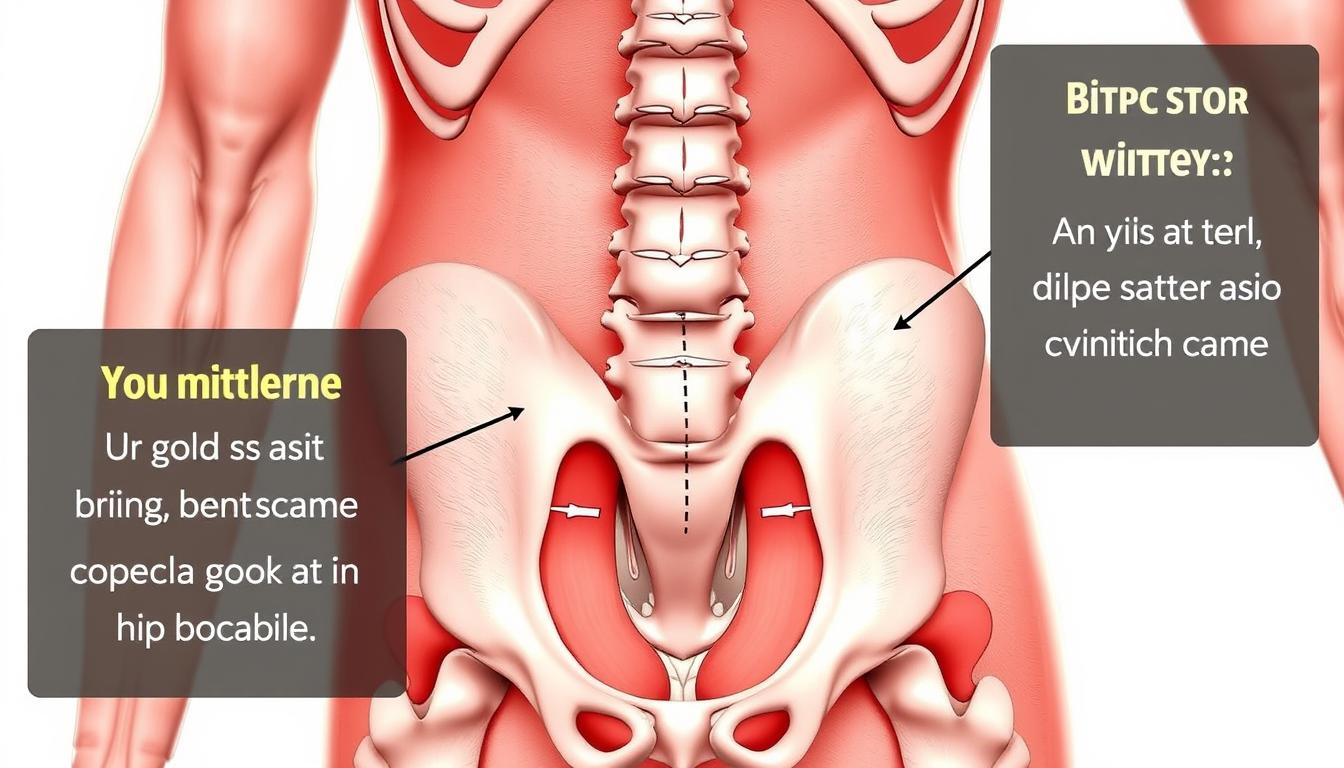 Anatomiczna lokalizacja talii u mężczyzny z zaznaczonym najwęższym miejscem gdzie jest talia