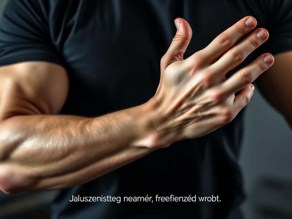 Demonstracja prawidłowej techniki wykonywania ćwiczeń na wzmocnienie nadgarstków dla osób z chudymi rękami w nadgarstkach