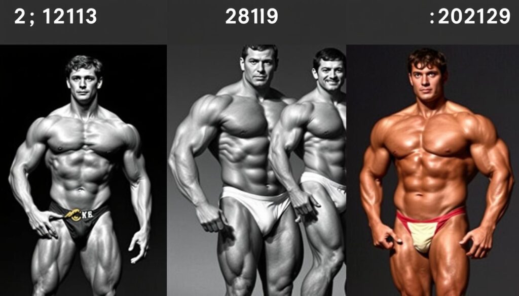 Ewolucja sylwetek mistrzów Mr. Olympia na przestrzeni lat