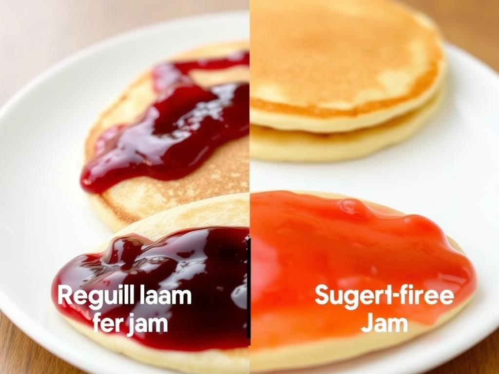 Porównanie naleśników z dżemem tradycyjnym i niskosłodzonym, ile kalorii mają naleśniki z dżemem