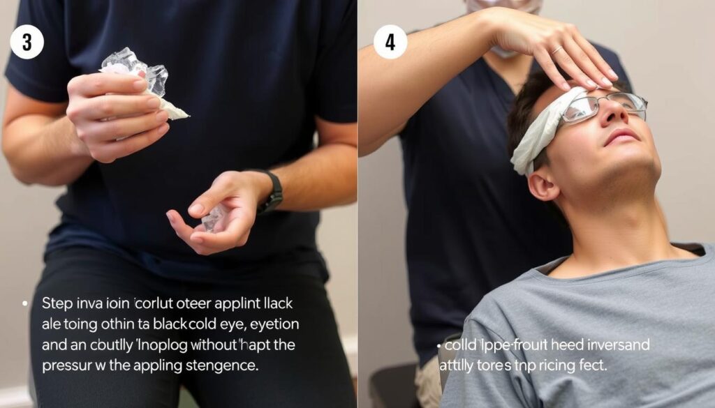 Prawidłowe stosowanie zimnego okładu na podbite oko Prawidłowe stosowanie zimnego okładu na podbite oko