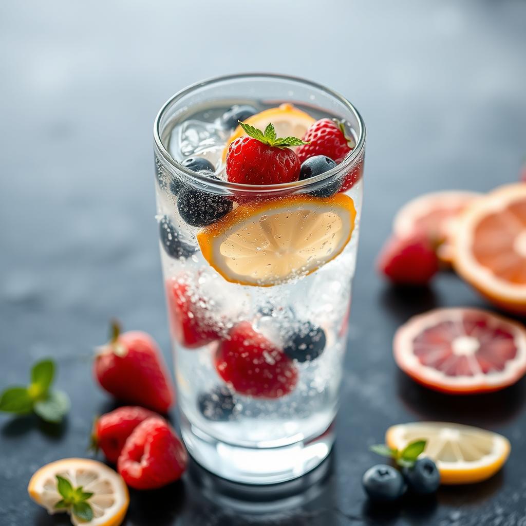 Szklanka coli kcal - woda gazowana z owocami jako alternatywa dla Coca-Coli