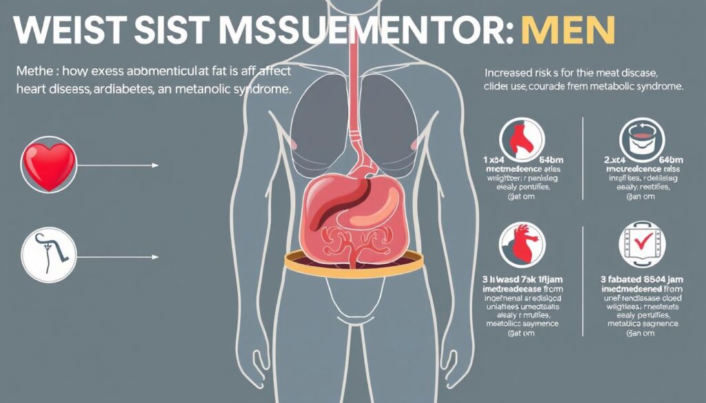 Znaczenie pomiaru talii dla zdrowia mężczyzn - wizualizacja ryzyka zdrowotnego gdzie jest talia