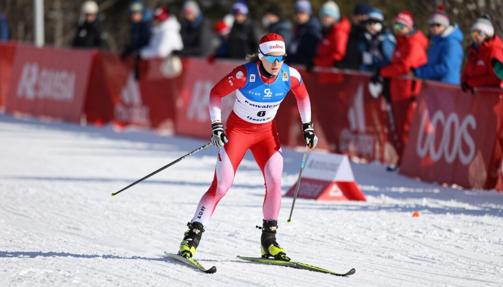 Justyna Kowalczyk podczas zawodów sportowych