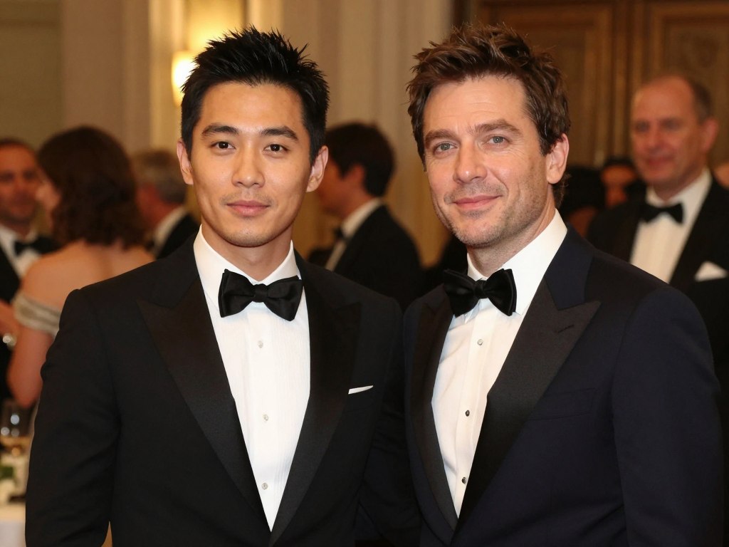 Sebastian Parfjanowicz z żoną podczas oficjalnego wydarzenia