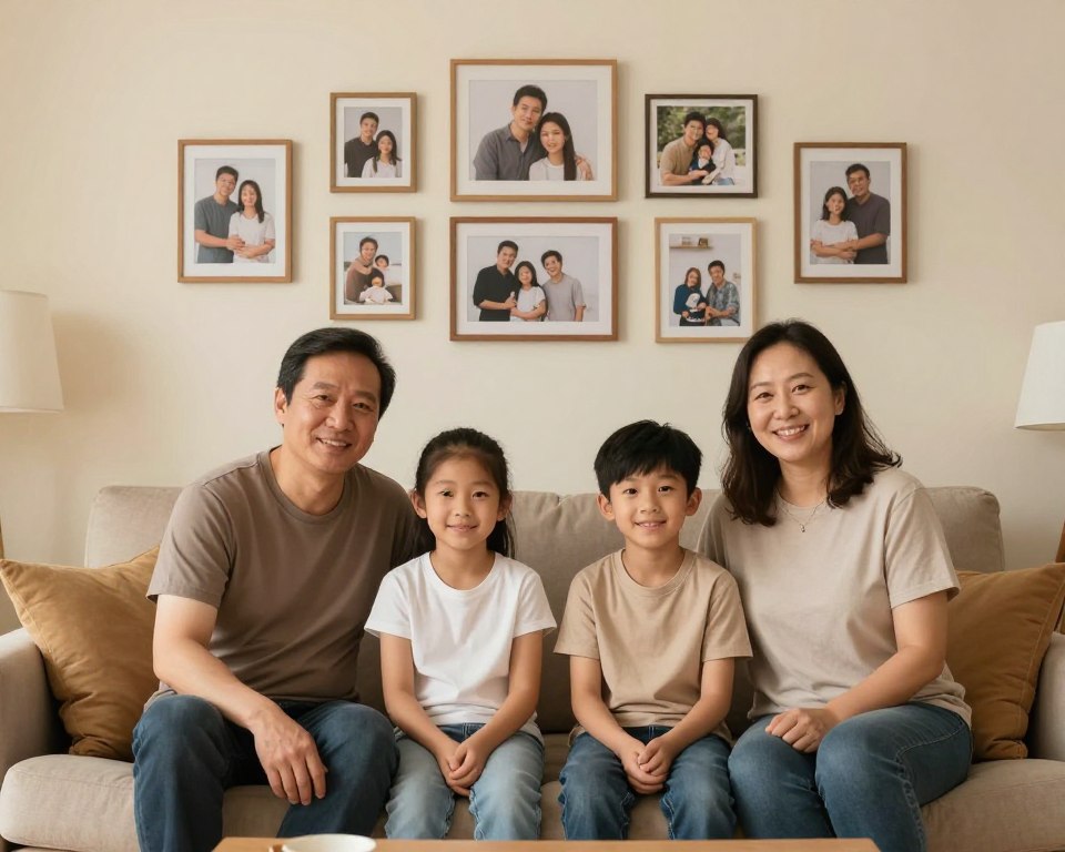 Symboliczne przedstawienie wartości rodzinnych