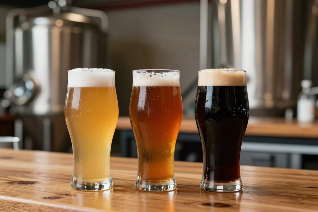 Różne style piwa uwarzone z użyciem zamienników ekstraktu słodowego
