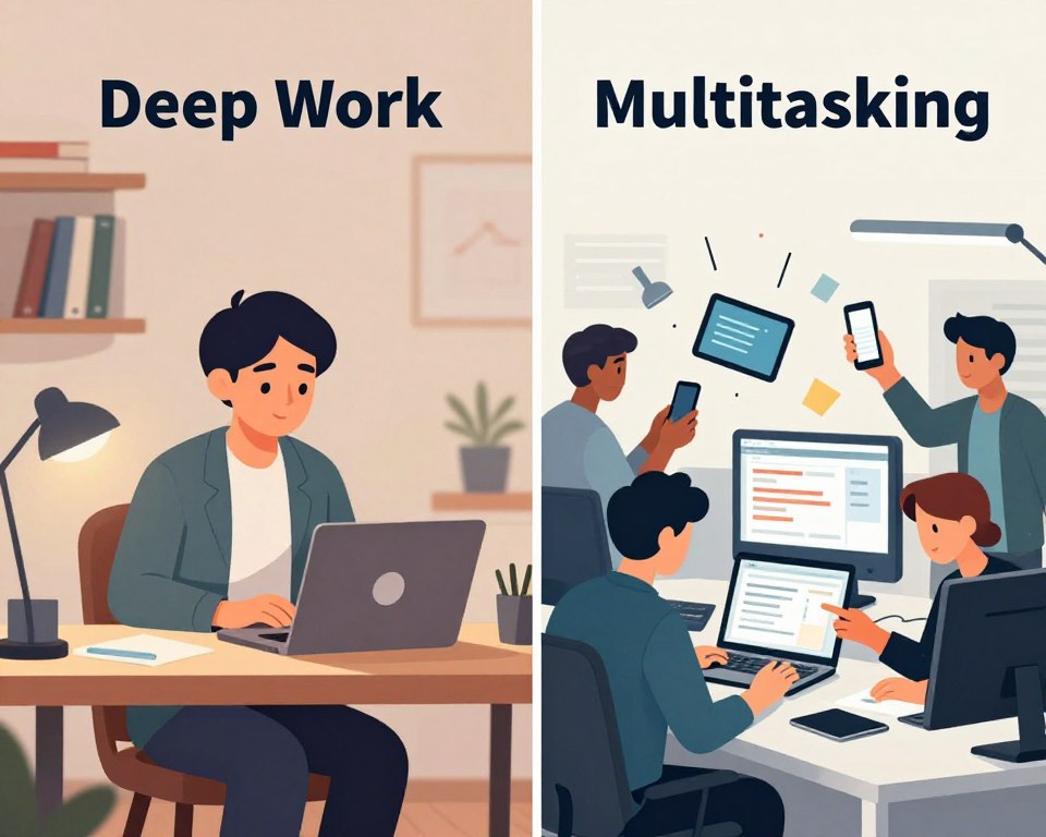 deep work vs multitasking